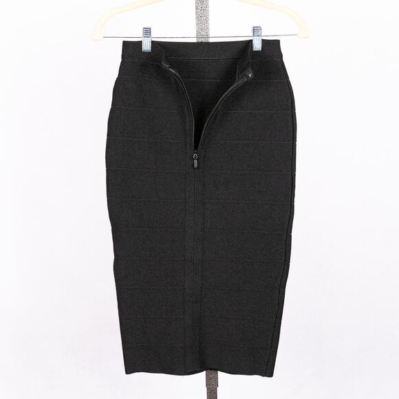Ten Babaton Aritzia Women's Stretch Pencil Skirt SMALL Classic Black Minimalist - Picture 4 of 6